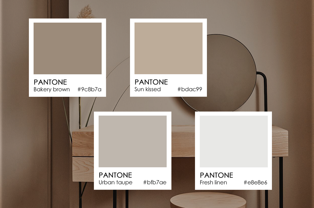 Neutral colors, interior design trend