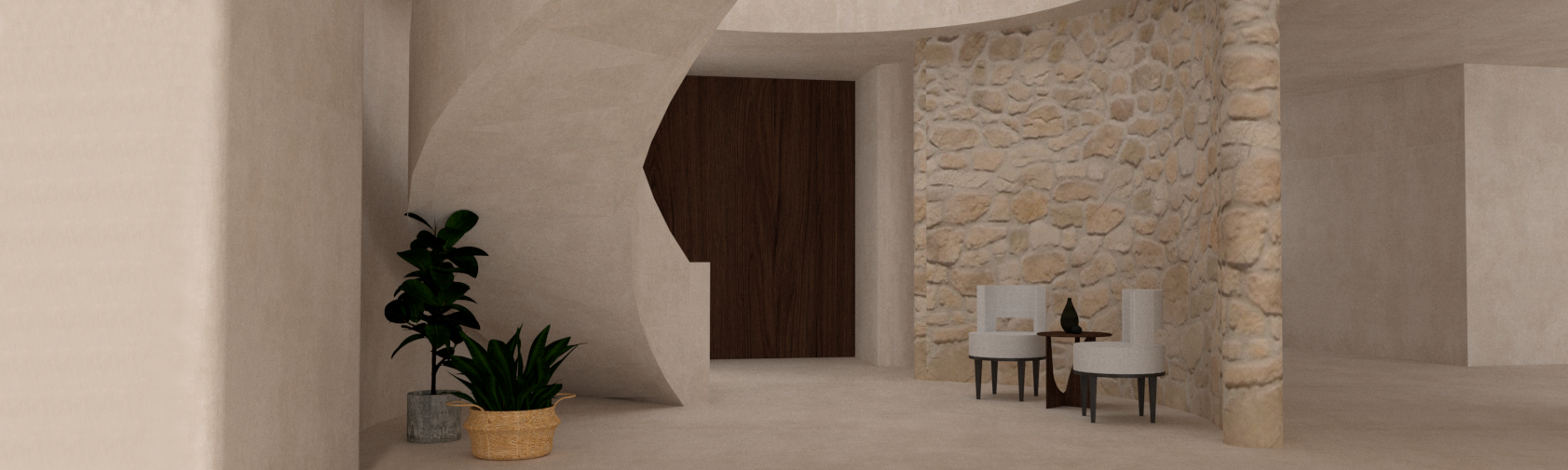 render villa interior design architecture marbella